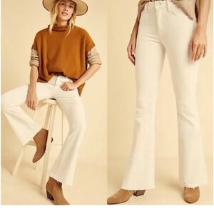 MOTHER High Waisted Weekender Skimp Flare Jeans Play Date Size 25